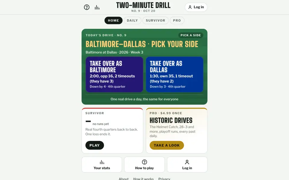 Two-Minute Drill screenshot