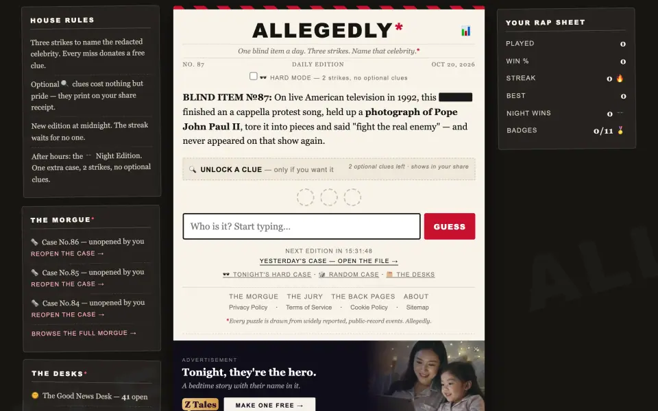 ALLEGEDLY* screenshot