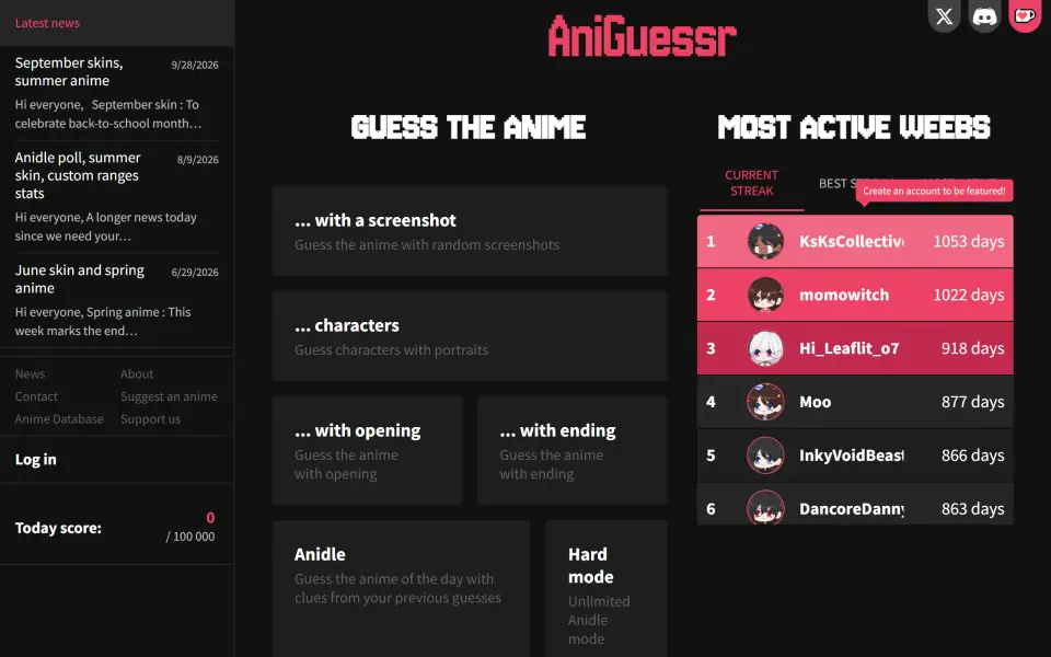 AniGuessr screenshot