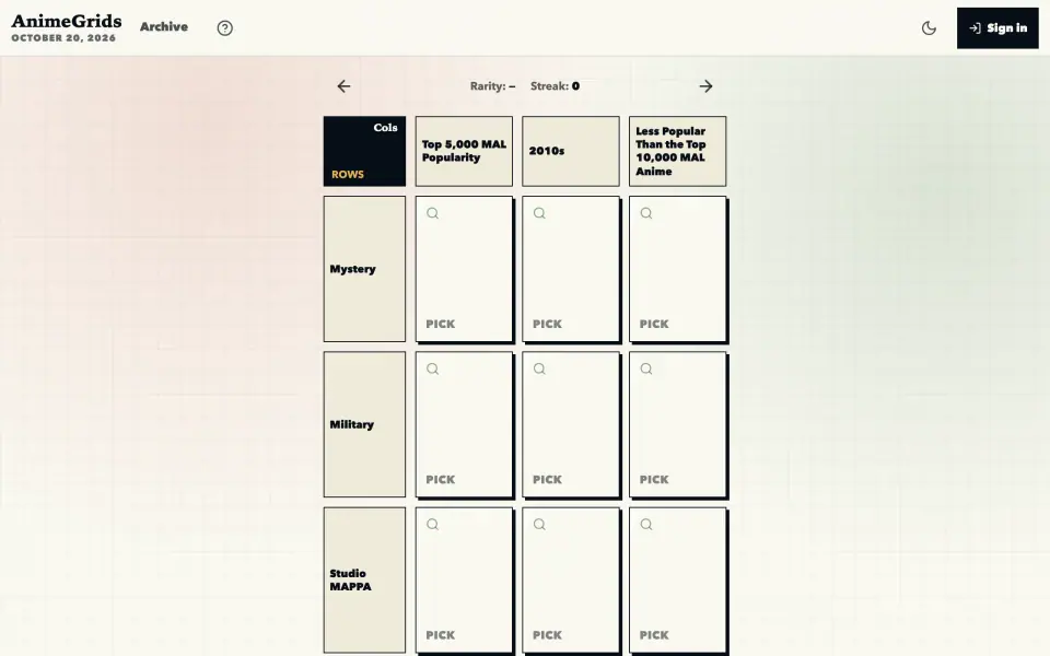 AnimeGrids screenshot