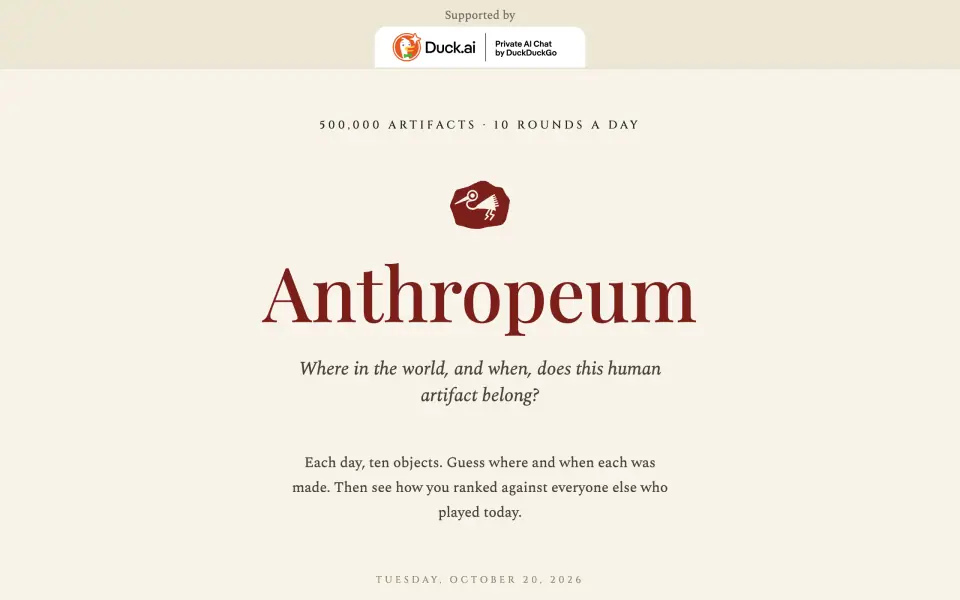 Anthropeum screenshot