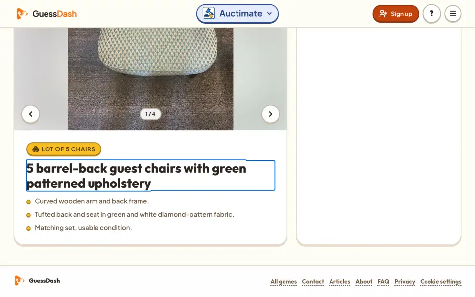 Auctimate screenshot