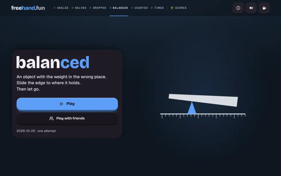 Balanced screenshot