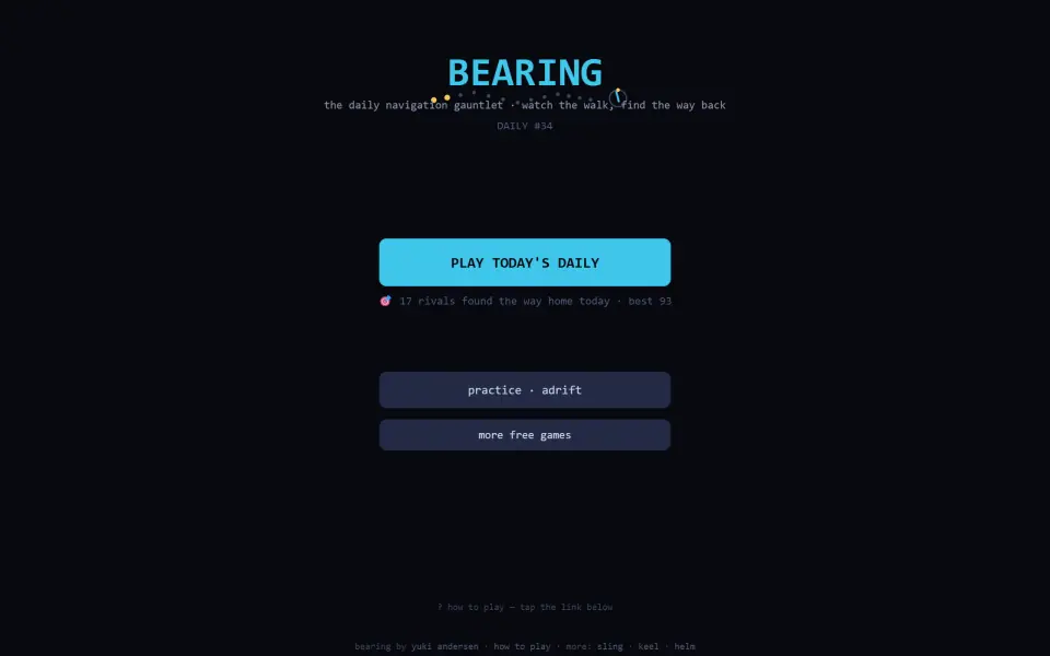Bearing screenshot