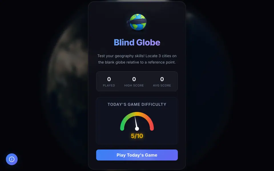 Blind Globe screenshot