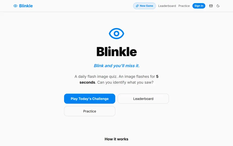 Blinkle screenshot