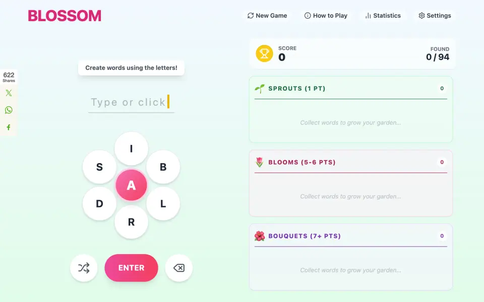 Blossom screenshot