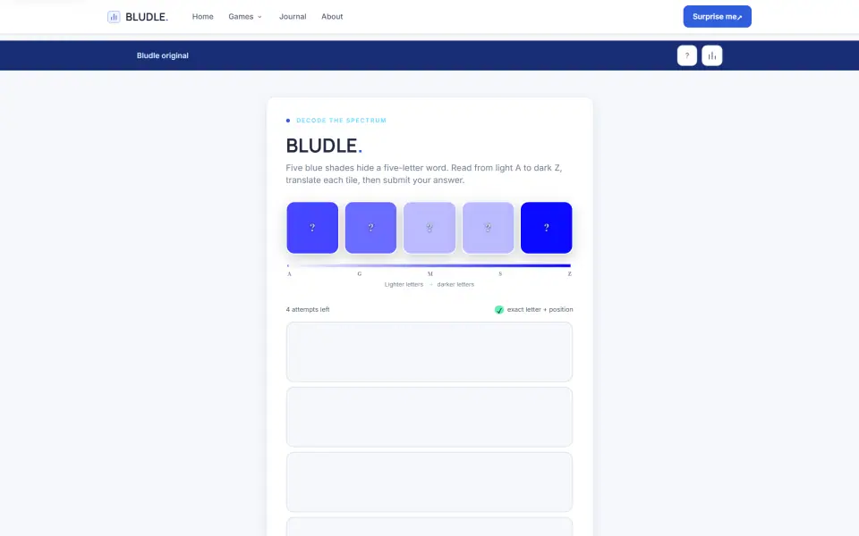 Bludle screenshot