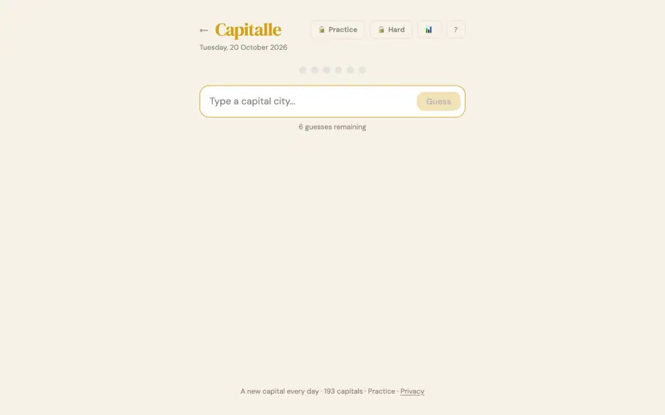Capitalle screenshot