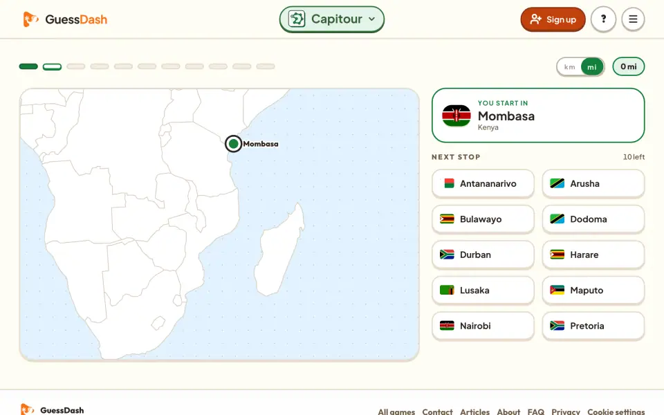Capitour screenshot