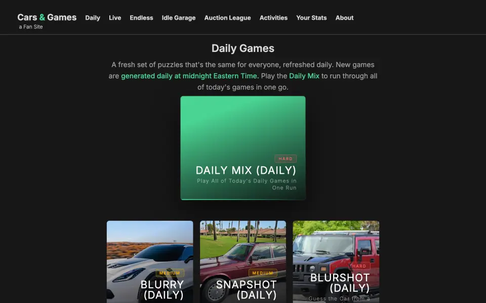Cars & Games screenshot