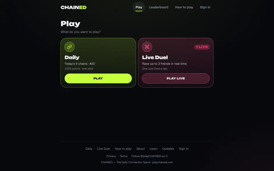 CHAINED screenshot