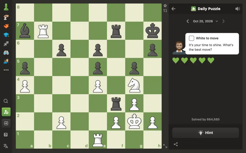 Daily Chess Puzzle screenshot