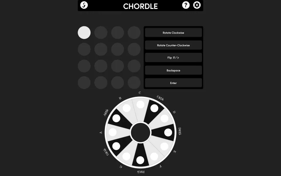 Chordle screenshot