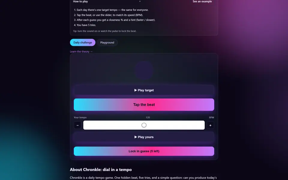 Chronkle screenshot