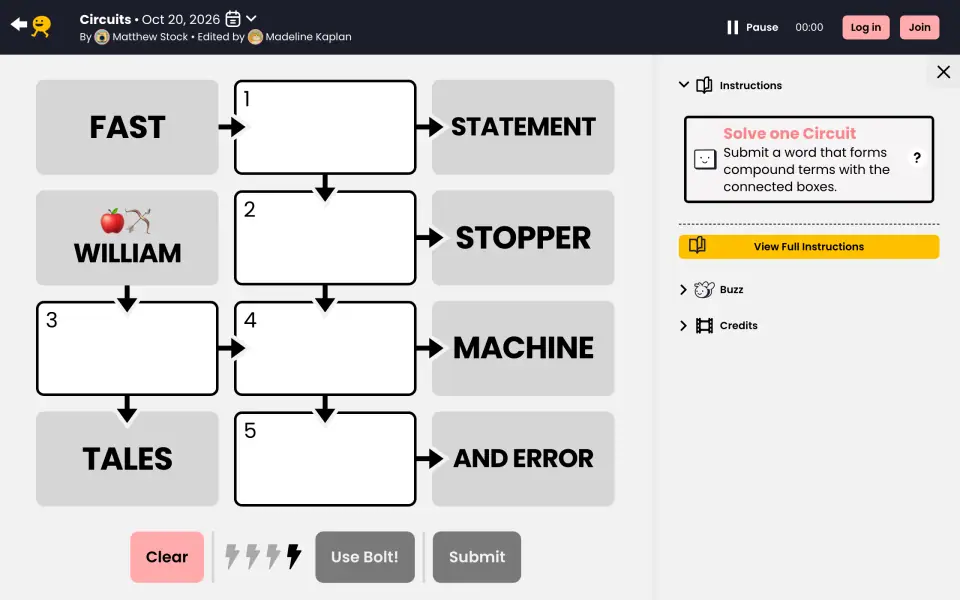 Circuits screenshot