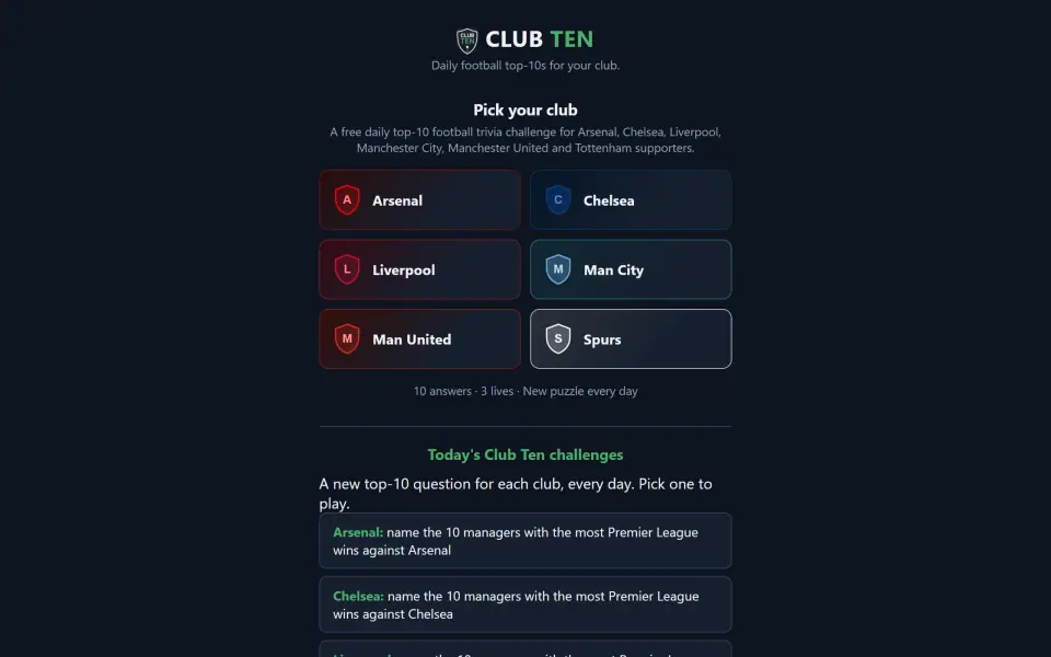 Club Ten screenshot