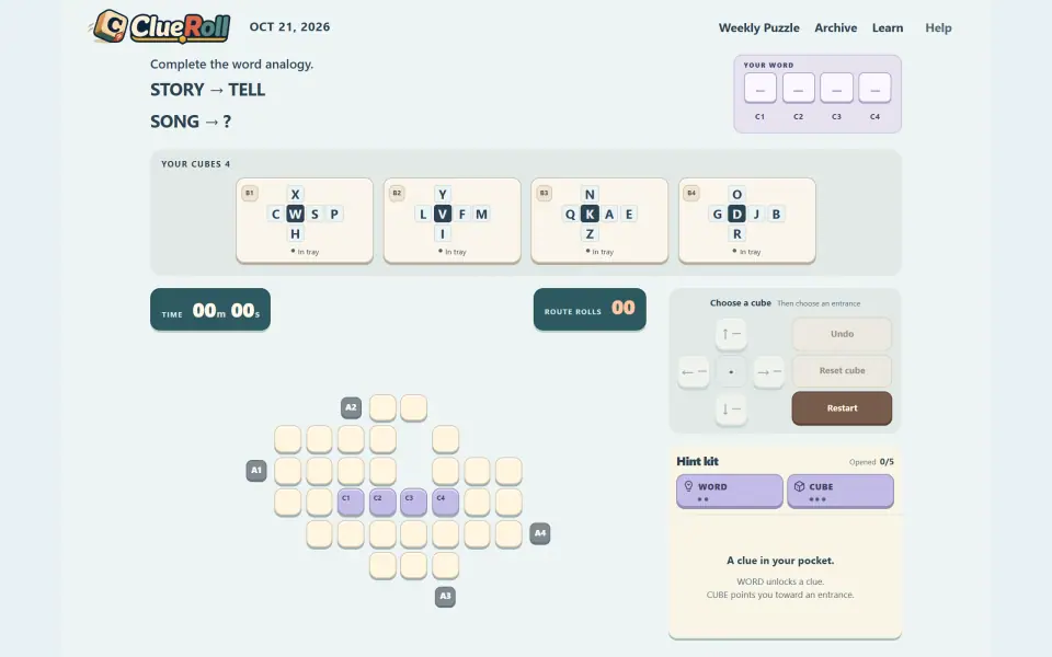 ClueRoll screenshot
