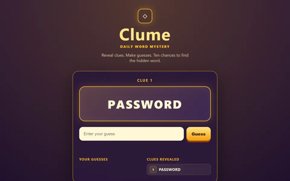 Clume screenshot