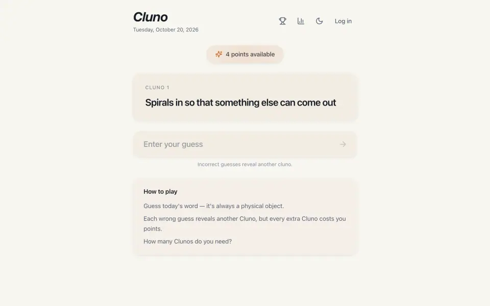 Cluno screenshot
