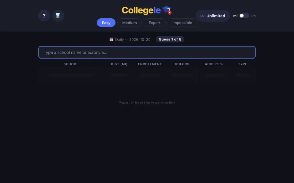 Collegele screenshot