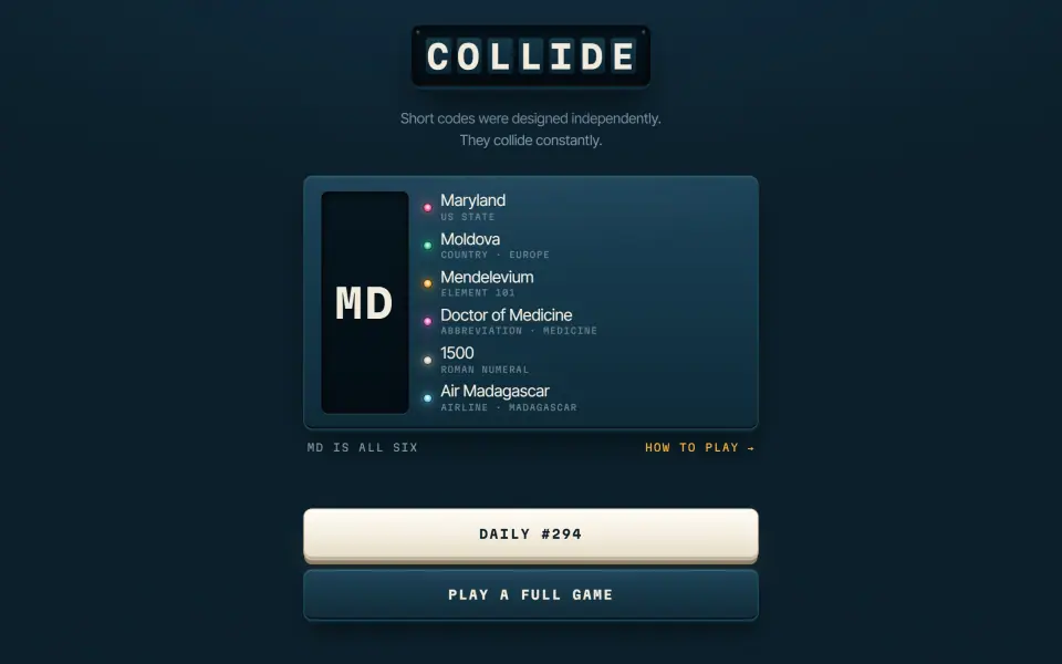 COLLIDE screenshot