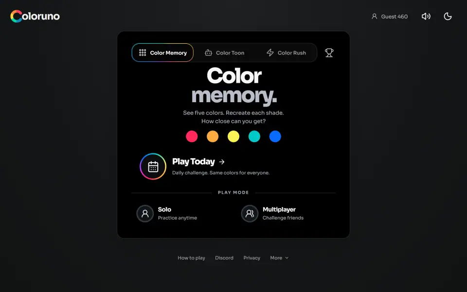 Coloruno screenshot