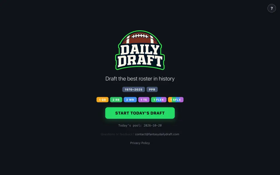 Daily Draft screenshot