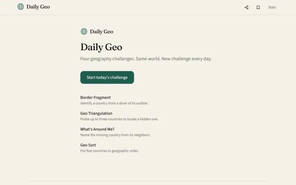 Daily Geo screenshot
