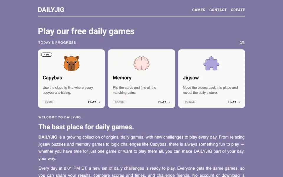 DAILYJIG screenshot
