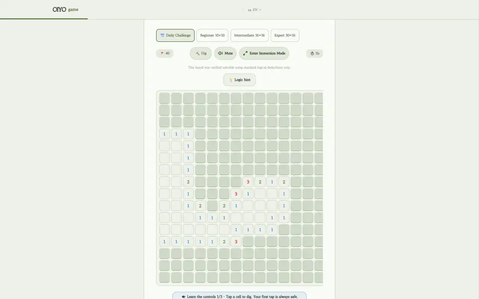 Daily Minesweeper screenshot