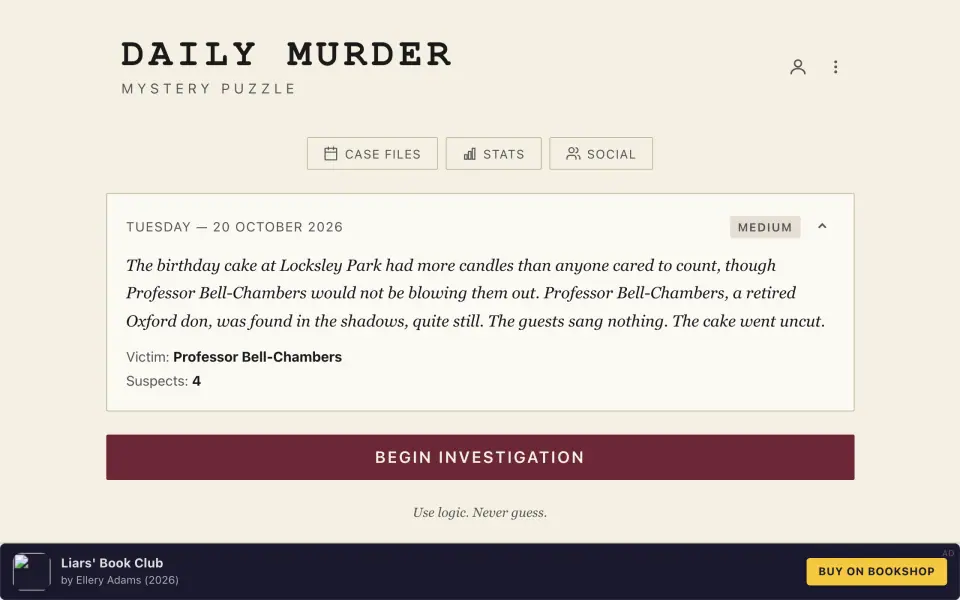 Daily Murder screenshot