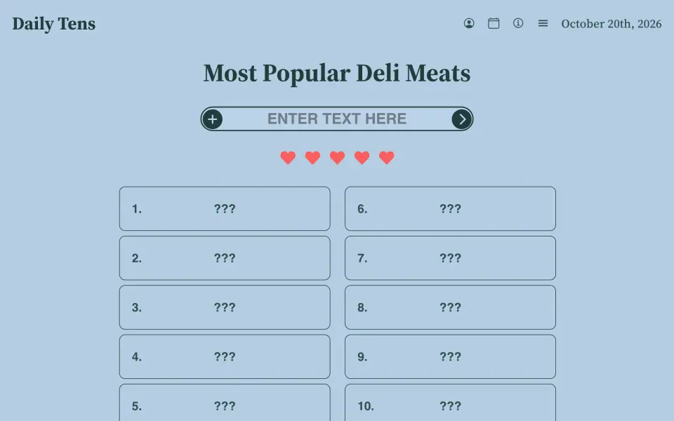Daily Tens screenshot