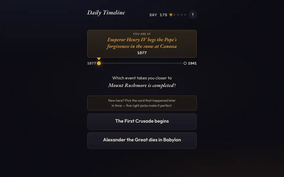 Daily Timeline screenshot