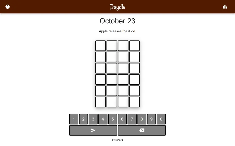 Daydle screenshot