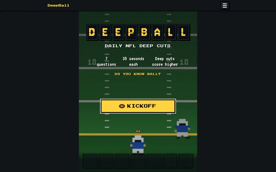 DeepBall screenshot