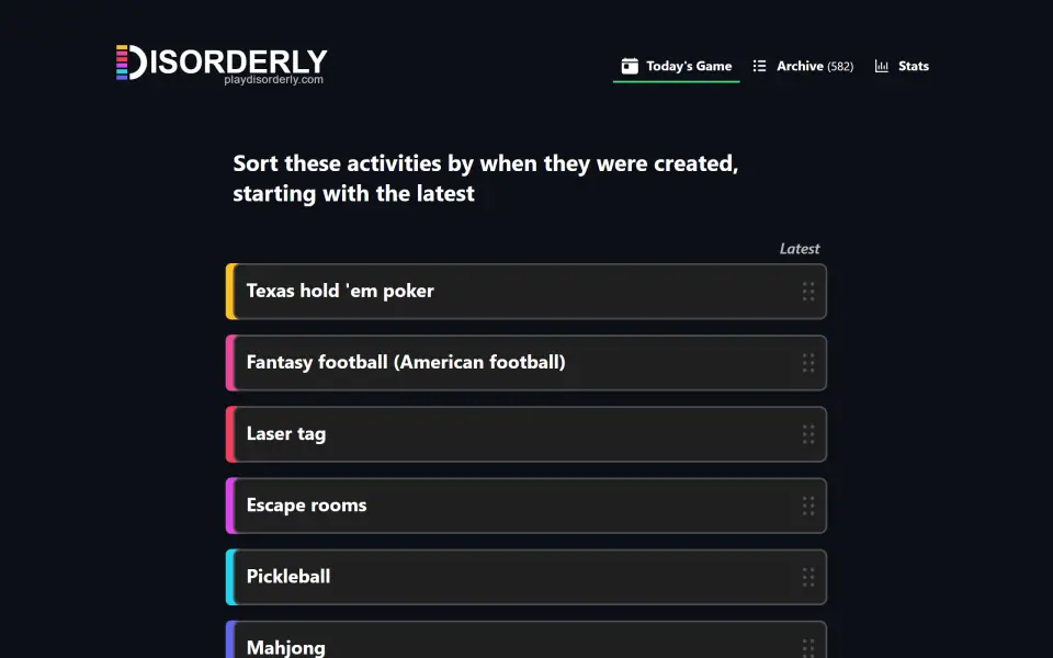 Disorderly screenshot