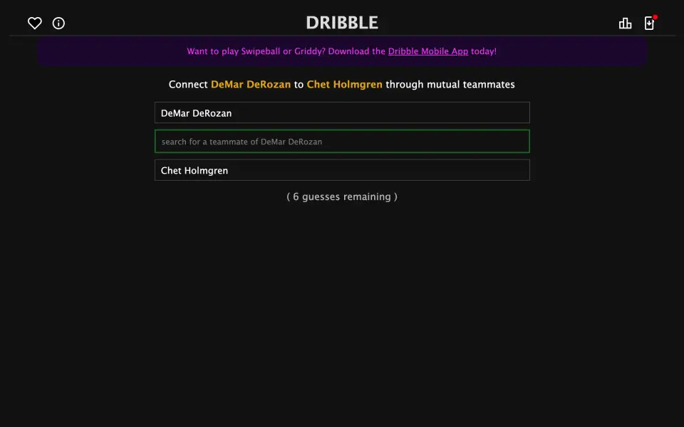 Dribble screenshot