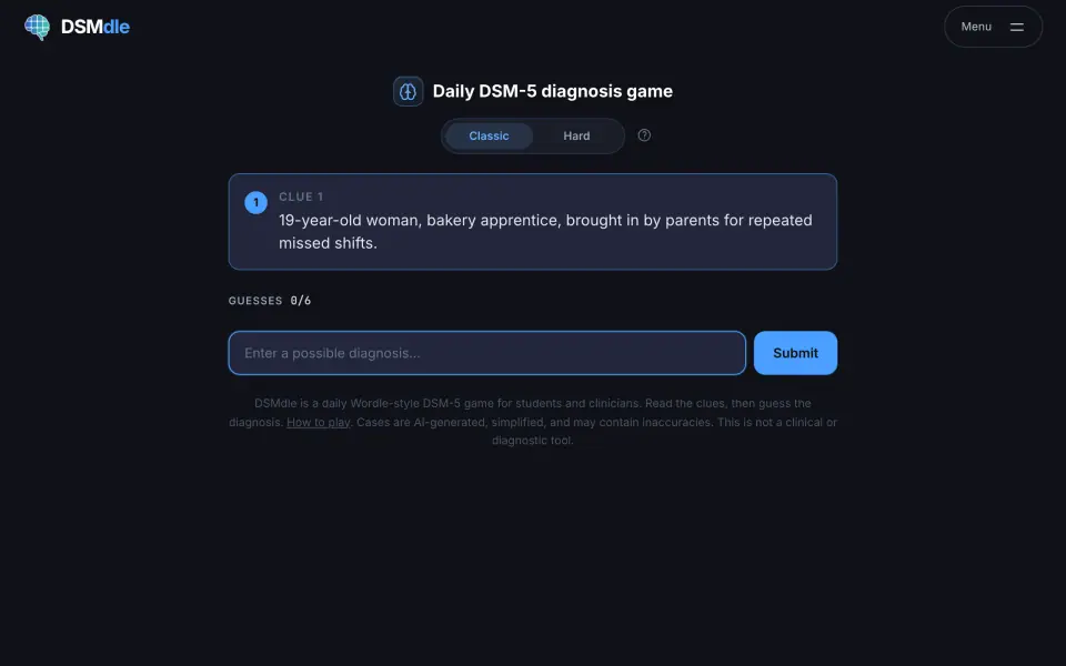 DSMdle screenshot