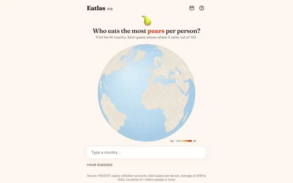 Eatlas screenshot