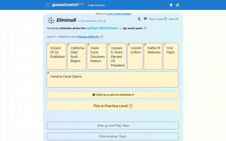 Elimina8 screenshot