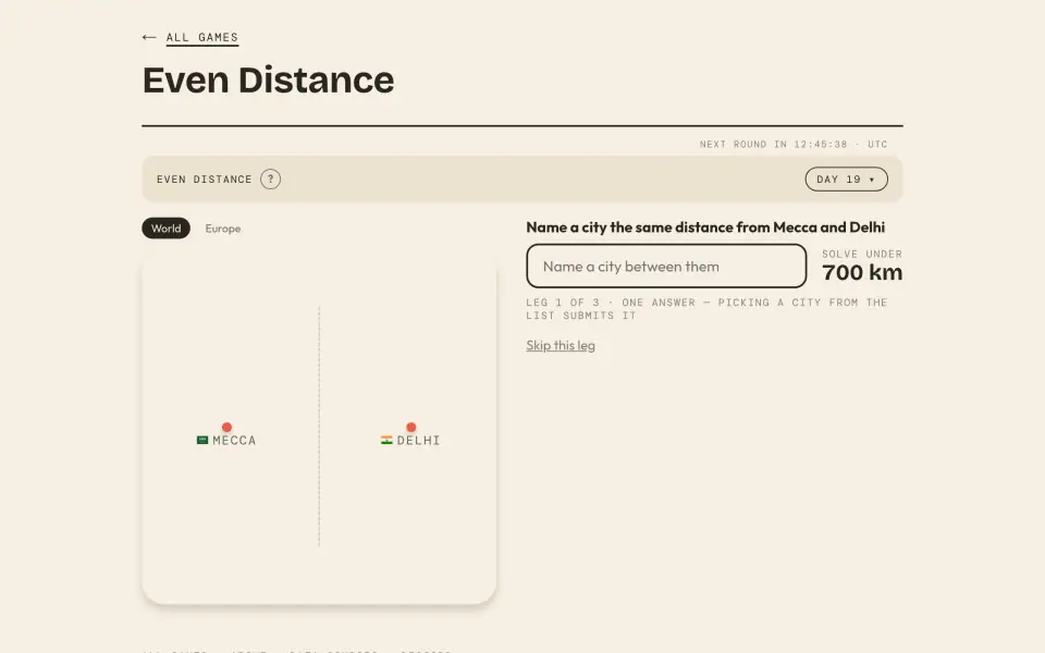 Even Distance screenshot