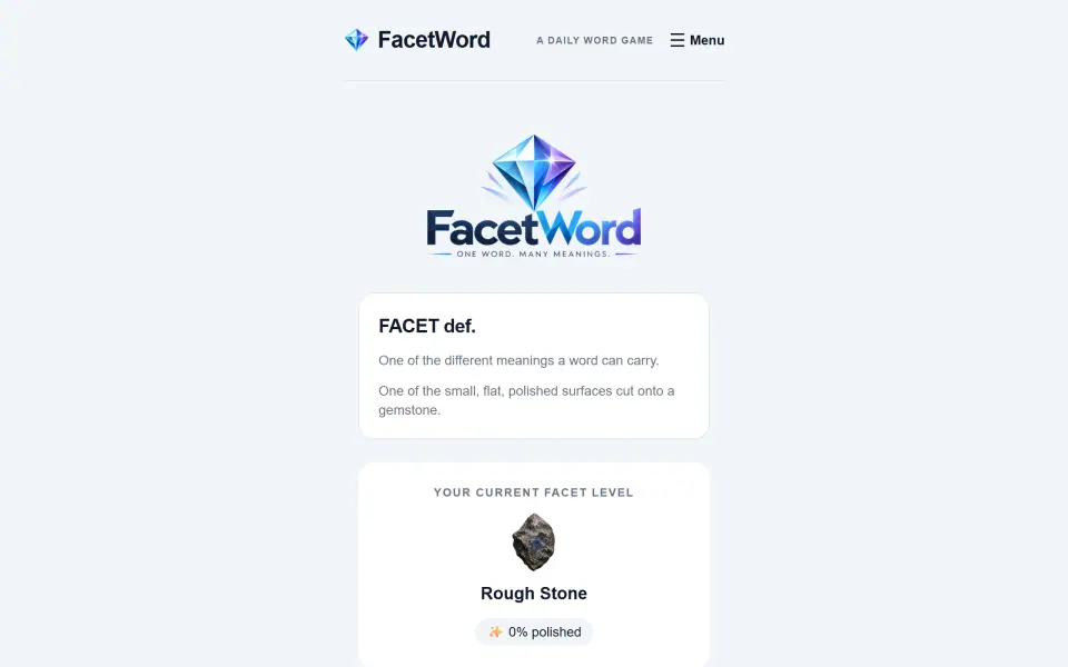 FacetWord screenshot