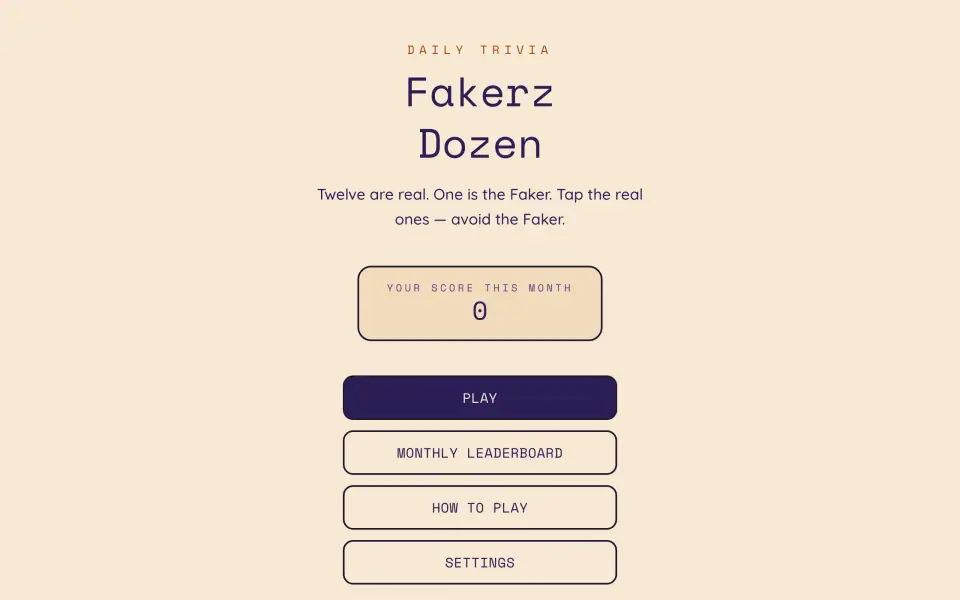 Fakerz Dozen screenshot