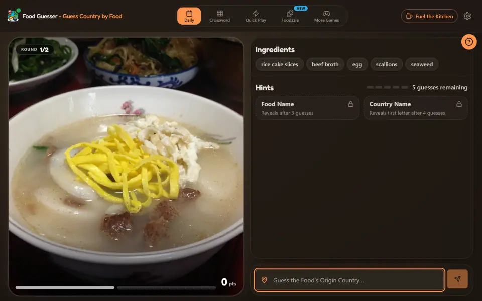Food Guesser screenshot