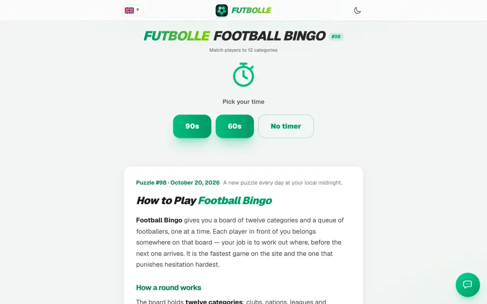 Football Bingo screenshot