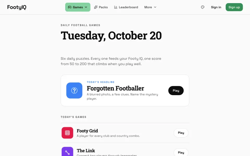 FootyIQ screenshot