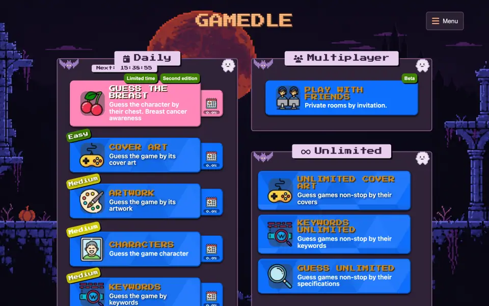 Gamedle screenshot