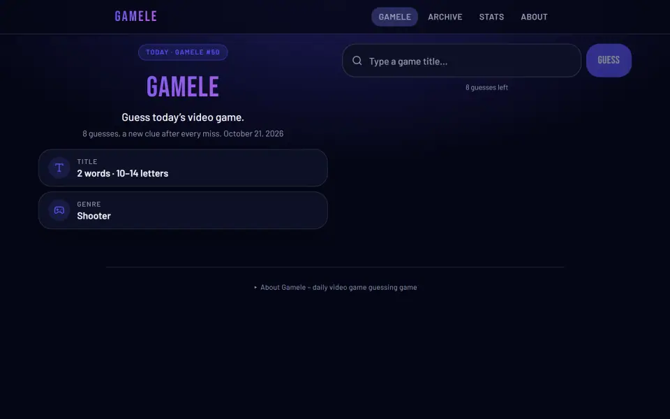 Gamele screenshot