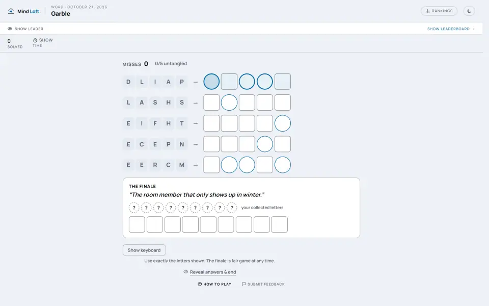 Garble screenshot